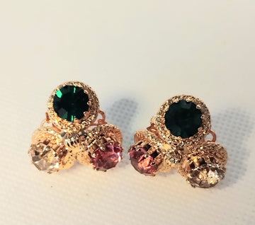 Earrings Set in Beautiful Crystals