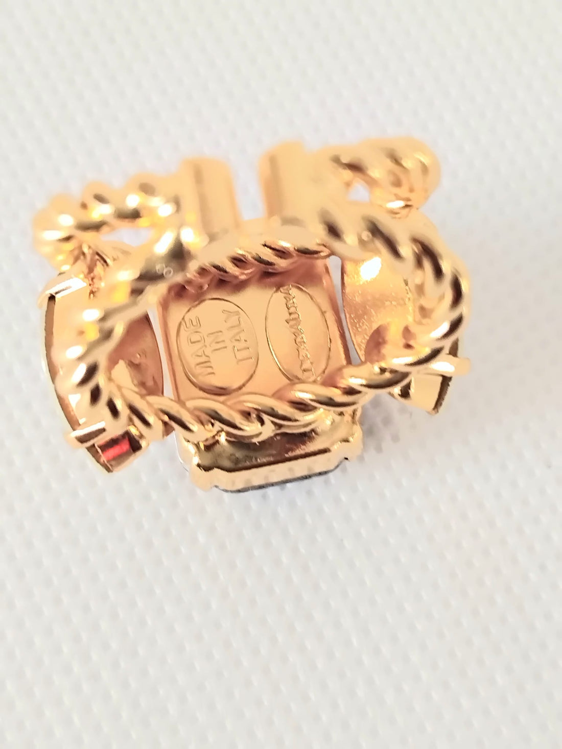 Handmade Amethyst and Citrine Swaroski Crystals Ring