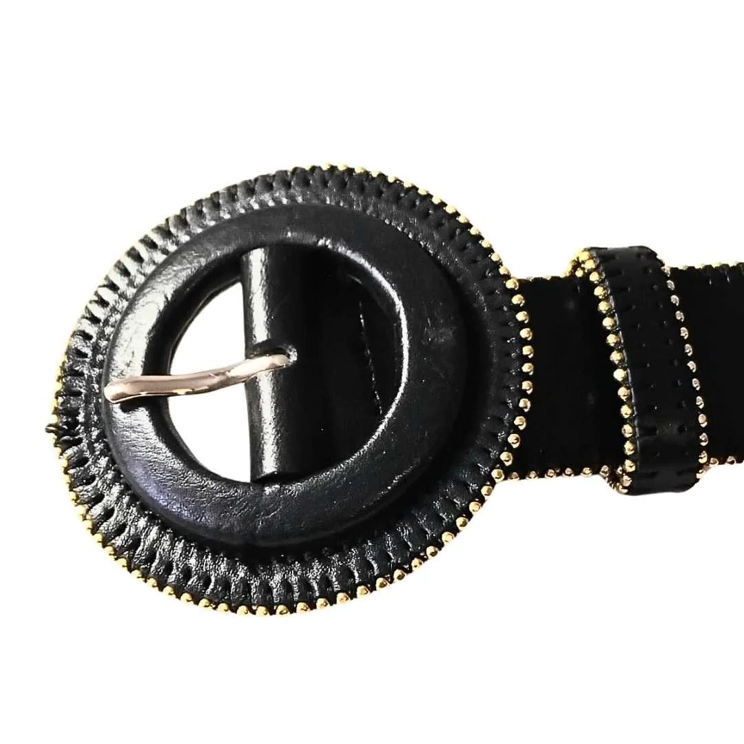 Alta Moda Women’s Belt – Round Buckle