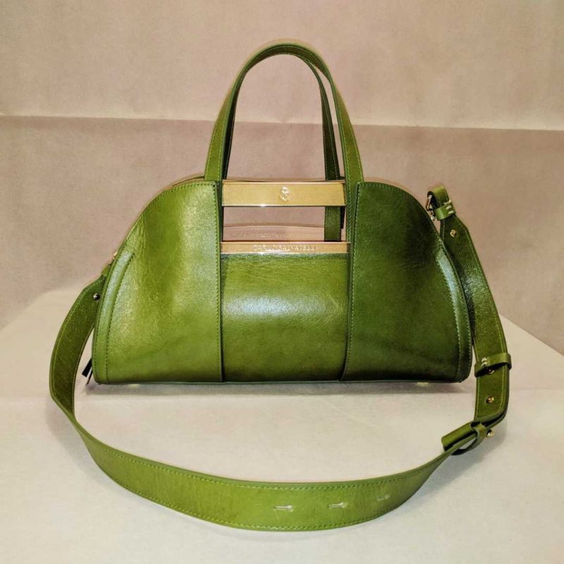 Cereza Dulce UK Carlo Salvatelli Zaira Alias Verde front with adjustable strap